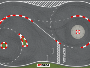 Tor do driftu RC 3,2m x 1,64m LDR/C 1:18 1:24